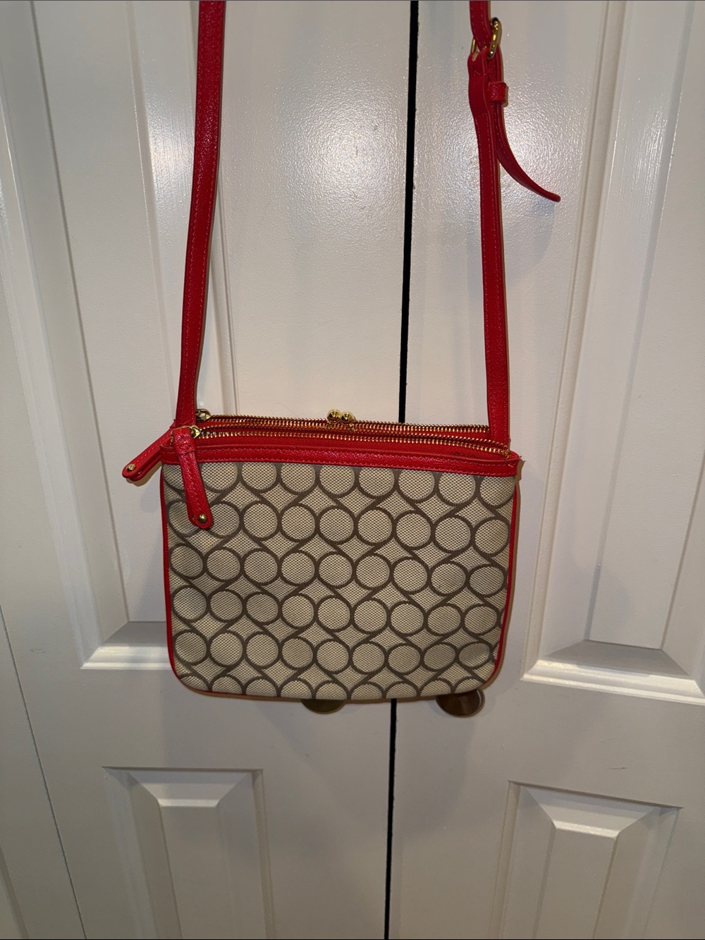 Red Patterned‎ Crossbody Bag - Picture 6 of 7